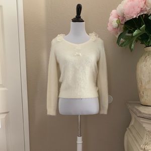 Liz Lisa Cream Soft Sweater with Bows
